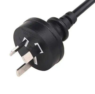 অস্ট্রেলিয়ান ল্যাপটপ পাওয়ার কর্ড 10A 250V SAA হোম অ্যাপ্লায়েন্সের জন্য 3 পিন প্লাগ